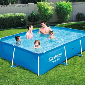 Bestway piscină steel pro, 259 x 170 x 61 cm, cadru din oțel, 56403