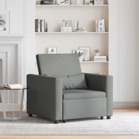 vidaXL Sofa Pat Unilaterala Gri închis 90 x 165 x 87 cm țesătură
