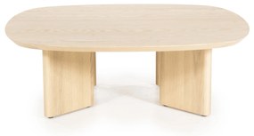 Masuta de cafea Stef din lemn de stejar natur medie