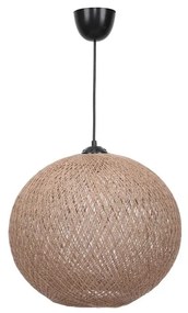 Lustră bej cu abajur din iută ø 38 cm – Opviq lights