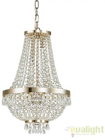 Lustra, Pendul cristal, inaltime reglabila, diam.38cm, CAESAR SP6 ORO 114729