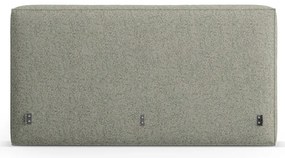 Tăblie de pat verde tapițată 209x100 cm Olivia – Micadoni