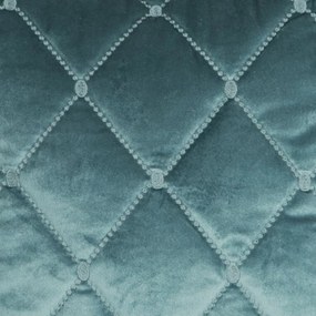 Cuvertură de pat luxoasă din catifea cu cusături decorative Lăţime: 220 cm | Lungime: 240 cm