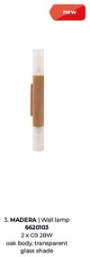 Aplica de perete lemn design natural MADERA