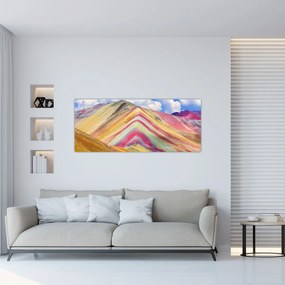 Tablou - Muntele Curcubeu, Peru (120x50 cm)