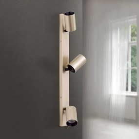 Aplica de perete/tavan cu Spoturi stil minimalist modern SEAN 3L auriu