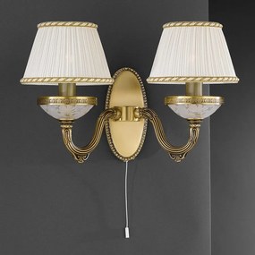 Aplica de perete din alama 2 brate design italian 6402