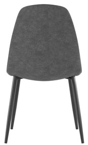 STONES Scaun din piele ecologică 44cm X 50cm H. 84cm | Aosom Romania