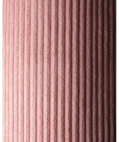 Pernă decorativă pentru copii roz cu tapițerie din catifea reiată Bolster – Wigiwama