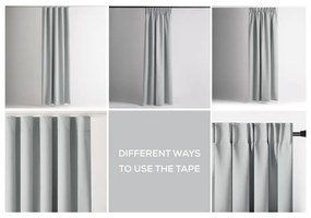 Draperie gri deschis termoizolantă/dimout (semi-opacă) 140x270 cm Kierra – Restilo