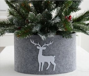 Husă pentru brad de Crăciun DEERBOX cu ren, gri