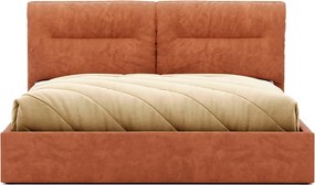 Pat Marsel Tapitat cu Saltea 120/140/160/180x200cm - 120x200