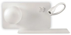 Aplica LED moderna cu reader LED cu port USB BOOK-2 AP2 174822