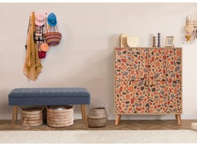 Mobilier pentru hol Maluxe Pebble (Stejar sonoma + Albastru închis). 1089061