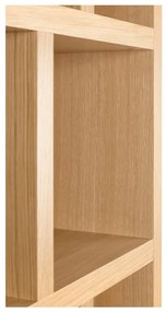 Bibliotecă în culoare naturală cu aspect de lemn de stejar 70x198 cm Berlin – TemaHome