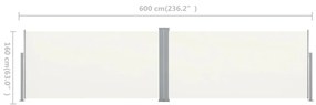 Copertina laterala retractabila, 160 x 600 cm, Crem Crem, 160 x 600 cm