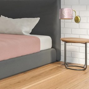 Aplică ZIGGY 1xE27/60W/230V roz/aurie