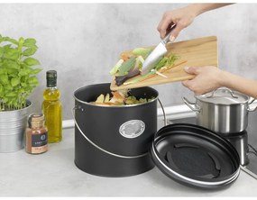 Recipient pentru deșeuri compostabile negru 6 l Nero – Wenko
