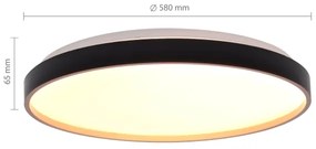 Brilagi - Plafonieră CALA LED/60W/230V 3000-6500K, Ø 58 cm + telecomandă