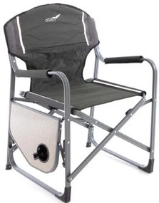 Scaun pliabil de camping cu masă și suport pentru băuturi