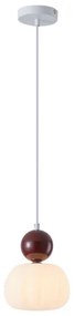Lustră pe cablu 1xG9/7W/230V alb/maro
