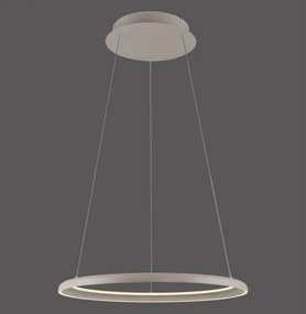 Schöner Wohnen QUILLO 15570-39-LED, lustră suspendată pe cablu, LED 36W, 230V, Ø60 cm, gri, compatibilă cu dimmer