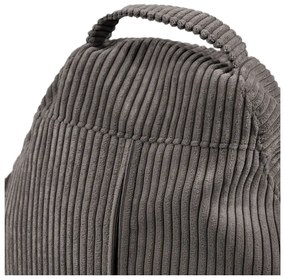 Fotoliu puf pentru copii verde cu tapițerie din catifea reiată Game Amuse – SLOWDOWN