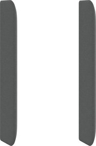 vidaXL Ureche pentru Tăblie Gri 80 x 16 x 4 cm țesătură