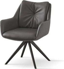 SCAUN TIP FOTOLIU ROTATIV ARMONY - IMITATIE PIELE - GRI