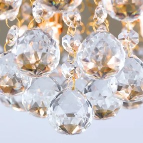 Plafoniera eleganta cristal K9 diam. 38cm Gloria DLU 2378/4/38 gold OR