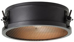 Brilliant - Plafonieră ZOIS 1xE27/60W/230V, diametru 30 cm, neagră