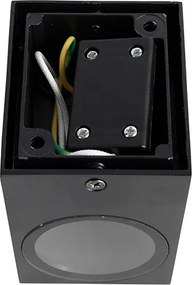 Lampa de perete moderna neagra IP44 - Baleno