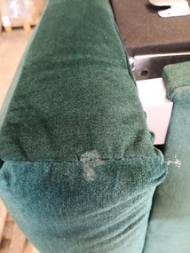OFERTA Canapea de colt extensibila verde inchis CAVELO, reversibila II calitate