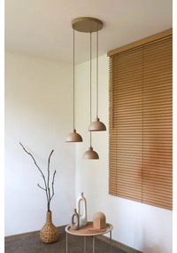 Duolla - Lampă suspendată pe cablu IRONLINE, 3xE27/15W/230V, bej