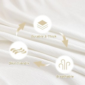 Husă albă pentru canapea cu 2 locuri Talo – Filumi