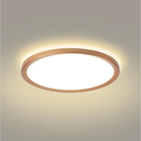 Brilagi - Plafonieră LED pentru baie ULTRA SLIM LED/24W/230V Ø 42 cm roz auriu IP54