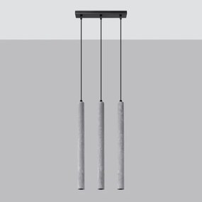 Lustră pe cablu Sollux SL.1272 PASTELO 3xG9/8W/230V beton