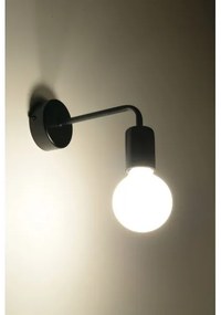Aplică perete DUOMO 1xE27/60W/230V negru