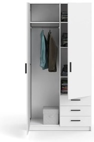 Șifonier alb 99x200 cm Sprint – Tvilum