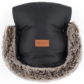Mănuși pentru cărucior PETITE&MARS FURRY Forever Black