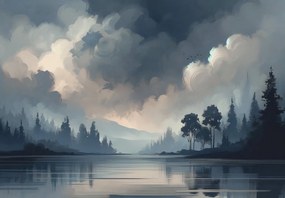 Fototapet - Lac gri (147x102 cm)