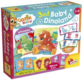 JOC POTRIVIRE 3 IN 1 - TARAMUL DINOZAURILOR - LISCIANI (L92529)