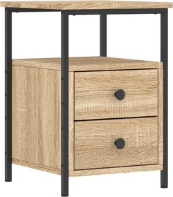 vidaXL Noptieră, stejar sonoma, 34x35,5x50 cm, lemn compozit