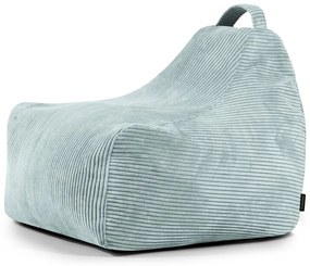 Fotoliu puf pentru copii verde mentă cu tapițerie din catifea reiată Game Amuse – SLOWDOWN