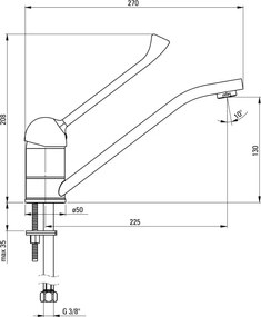 Corio Baterie pentru bucătărie, cu mâner Clinic Finisaj: Crom BFC_060C