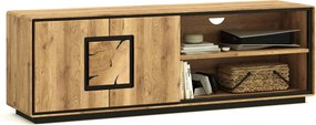 Comodă TV lemn masiv Verona, 166,5 × 54 × 40 cm