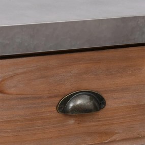 Masa consola, 110x35x80 cm, lemn masiv de brad