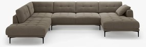 Coltar panoramic Bemy 7 locuri catifea Salvador L373 cm