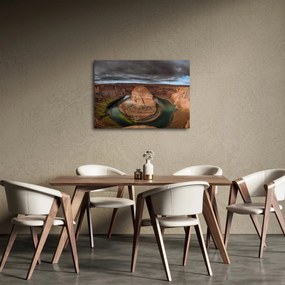 Tablou cu lac în stânci (70x50 cm)
