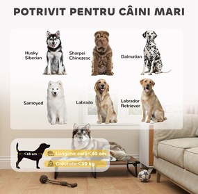 PawHut Pat Pliabil pentru Câini Mari cu Țesătură Tip Plasă, 107x61x20cm, Maro | Aosom Romania